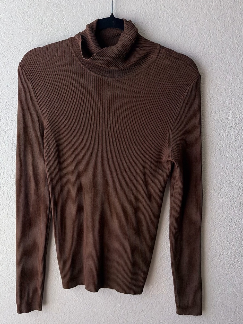 Fashion Nova Brown Ribbed Turtleneck Sweater - Women's 1X fall winter staple